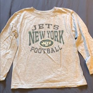 Kids NFL JETS long sleeve shirt Size = 7